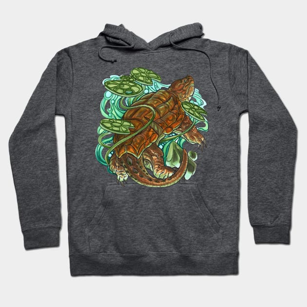 Elder Snapper Hoodie by Painting Dragon Feathers